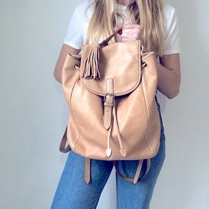 JCrew leather backpack